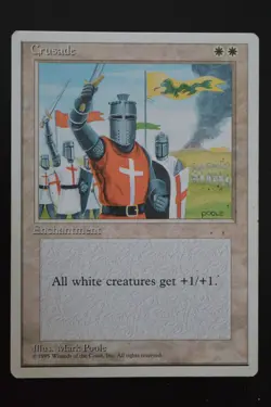 Magic The Gathering MTG CRUSADES Fourth Edition MP Moderately Played - Image 1