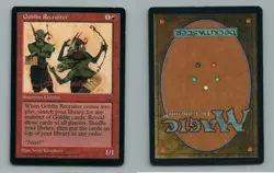 Magic the Gathering : Visions ( Goblin Recruiter ) Lightly Played - Image 1