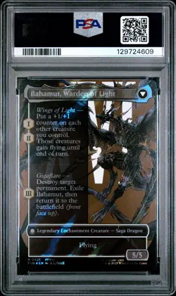 2025 MTG FINAL FANTASY BAHAMUT, WARDEN OF LIGHT/DION, BAHAMUT'S DOMINANT PSA 10 - Image 2
