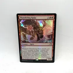 Thundering Raiju Kamigawa: Neon Dynasty Foil MTG Magic The Gathering - Image 1
