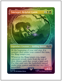 1x Smeagol, Helpful Guide, Showcase Art Foil, Magic MTG NM - Image 1