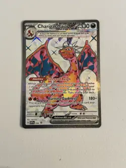 Pokemon Card - Charizard ex 056 Scarlet & Violet Black Star Promo Full Art Holo - Image 1