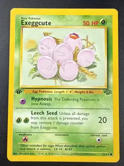 1999 Pokemon Jungle 1st Edition #52/64 Exeggcute - Image 1