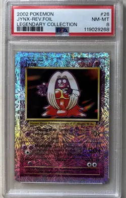 JYNX-REV.FOIL LEGENDARY COLLECTION POKEMON LEGENDARY COLLECTION 2002 26 PSA 8 - Image 1