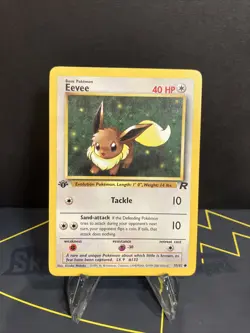 1st Edition Eevee 55/82 - Team Rocket - Pokemon Card - Near Mint (NM) - Image 2