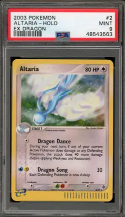 Pokemon Altaria EX Dragon Holo Rare #2 PSA 9 Mint - Image 1
