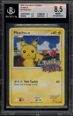 Pokemon Pikachu Rumble Promo #7 BGS 8.5 - Image 1