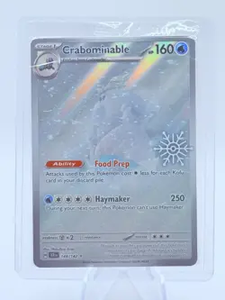 SEALED Crabominable (149/142) Holiday 2025 Snowflake Stamp Promo Sealed Pokemon - Image 1