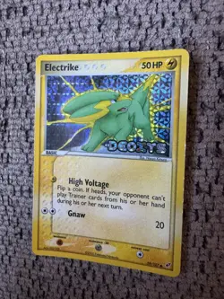 2005 Pokemon EX Deoxys #59 Electrike Reverse Holo NM Rare Vintage Card STAMPED - Image 2