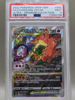 Charizard Vstar Ultra-Premium Collection Pokemon Black Star Promo SWSH262 PSA 9 - Image 1