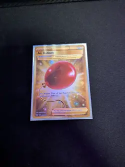 Pokemon TCG Air Balloon Gold Secret Rare Card From Swsh Base Set 213/202 - Image 1