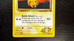 POKEMON TCG - GYM CHALLENGE LT. SURGE'S PIKACHU 84/132 COMMON LP MP - Image 3