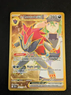 N's Zoroark ex 189/159 Pokemon Journey Together Gold Triple Rare NM - Image 1