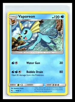💥 Pokemon TCG 2019 - Vaporeon 18/68 - Hidden Fates Holo Rare - Image 1