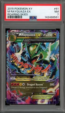 Pokemon M Rayquaza EX XY Roaring Skies Holo Rare #61 PSA 7 - Image 1