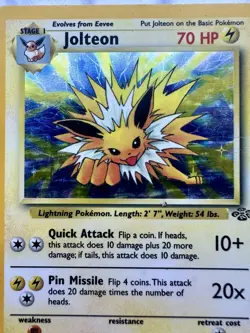 Base set Flareon Jolteon And Vaporeon 3 Card Set Eeveelutions Holo MP/HP - Image 5