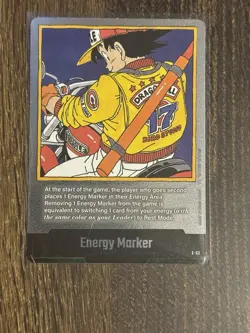 Son Goku E-52 Silver Energy Marker Dragon Ball Manga Booster Card Fusion World - Image 1