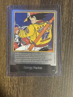 Son Goku E-52 Silver Energy Marker Dragon Ball Manga Booster Card Fusion World - Image 3