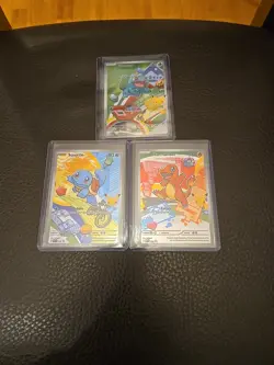 Pokemon First Partner Illustration Collection MEP Bulbasaur Charmander Squirtle - Image 1