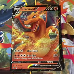 Pokemon Card - Charizard V Darkness Ablaze 019/189 Ultra Rare SWSH Holo - Image 1