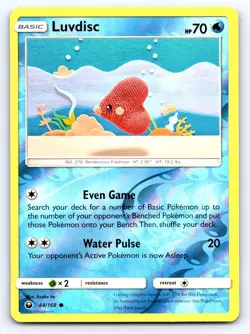 Luvdisc 44/168 Common Celestial Storm Pokemon Reverse Holo Lightly Played - Image 1