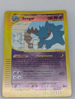 Gengar 10/144 Skyridge Reverse Holo Ultra Rare Pokemon TCG Nintendo ITALIAN LP - Image 3