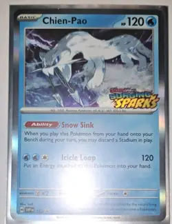 Pokemon Chien-Pao 056/191 Surging Sparks Holo Rare 4 Card Lot - Image 2