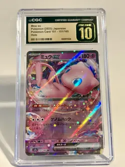 Mew ex ✨ Double Rare Holo CGC Pristine 10 151/165 sv2a Japanese Pokemon TCG - Image 1