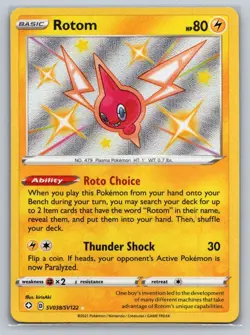 Pokemon Rotom Shining Fates: Shiny Vault SV038/SV122 NM - Image 1