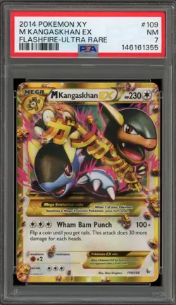 Pokemon M Kangaskhan EX XY Flashfire Holo Ultra Rare #109 PSA 7 - Image 1