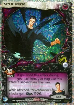 Yu Yu Hakusho Spin Kick Speckles Foil Card U23 1st Edition Exile Uber Rare - Image 1