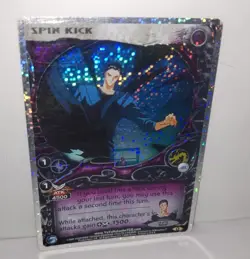 Yu Yu Hakusho Spin Kick Speckles Foil Card U23 1st Edition Exile Uber Rare - Image 4