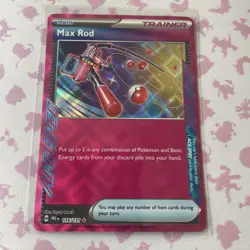 Max Rod 116/131 Prismatic Evolutions Holo Pokemon Card - Image 1