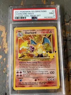 2021 Pokemon Celebrations Charizard PSA 9 - Image 1