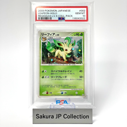 PSA 10 Leafeon 002/012 Regigigas LV.X Collection Pack Japanese Pokemon Card 2009 - Image 1
