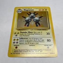 Pokemon Magneton 9/102 Base Set Holo - NM - Vintage WOTC Holo Rare Very Clean - Image 5