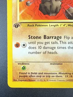 Pokemon TCG - Geodude 47/62 Common Fossil 1st Edition - Image 5