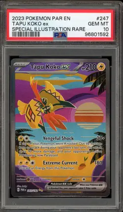 Pokemon Tapu Koko ex Paradox Rift Special Illustration Rare #247 PSA 10 Gem Mint - Image 1