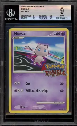 Pokemon Mew Rumble Promo #10 BGS 9 Mint - Image 1