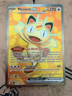 English Pokemon Perfect Order Meowth Ex Full Art (107/088). - Image 1