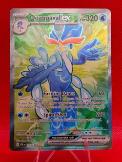 QUAQUAVAL EX 235/193 ULTRA RARE PALDEA EVOLVED POKEMON NM/M QUAQUAVAL EX - Image 1