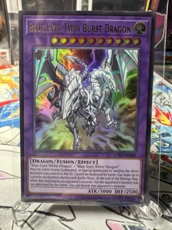 Yugioh Blue-Eyes Twin Burst Dragon LCKC-EN058 Ultra Rare NM 2025 Reprint - Image 1