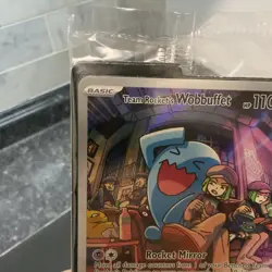 Team Rocket's Wobbuffet 203 Sv: Scarlet & Violet SEALED PROMO Pokemon Card - Image 4