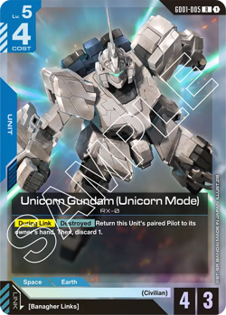 GD01 Singles - Newtype Rising Common, Uncommon and Rare Gundam TCG Card Game - Image 3