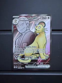 Team Rocket's Persian Ex 219/182 Ultra Rare Destined Rivals Pokemon TCG Card NM - Image 1