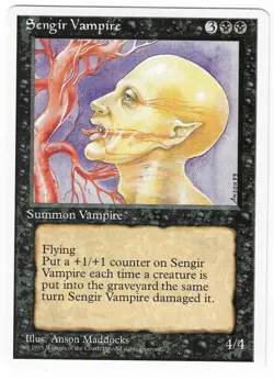 ►Magic-Style◄ MTG - Sengir Vampire - Alternate 4th Fourth Edition - EX - Image 1