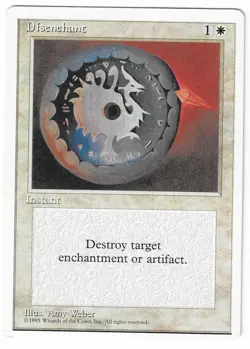 ►Magic-Style◄ MTG - Disenchant - Alternate 4th Fourth Edition - Played - Image 1