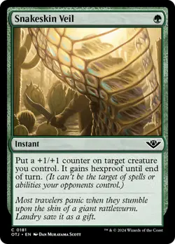 MTG Snakeskin Veil [Outlaws of Thunder Junction] Foil Near Mint Magic - Image 1