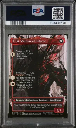 2025 MTG Final Fantasy Clive, Ifrit's Dominant Artist Borderless #318 PSA 9 - Image 2