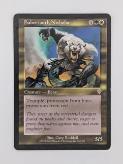 Sabertooth Nishoba - MP - Invasion - MTG - Image 1